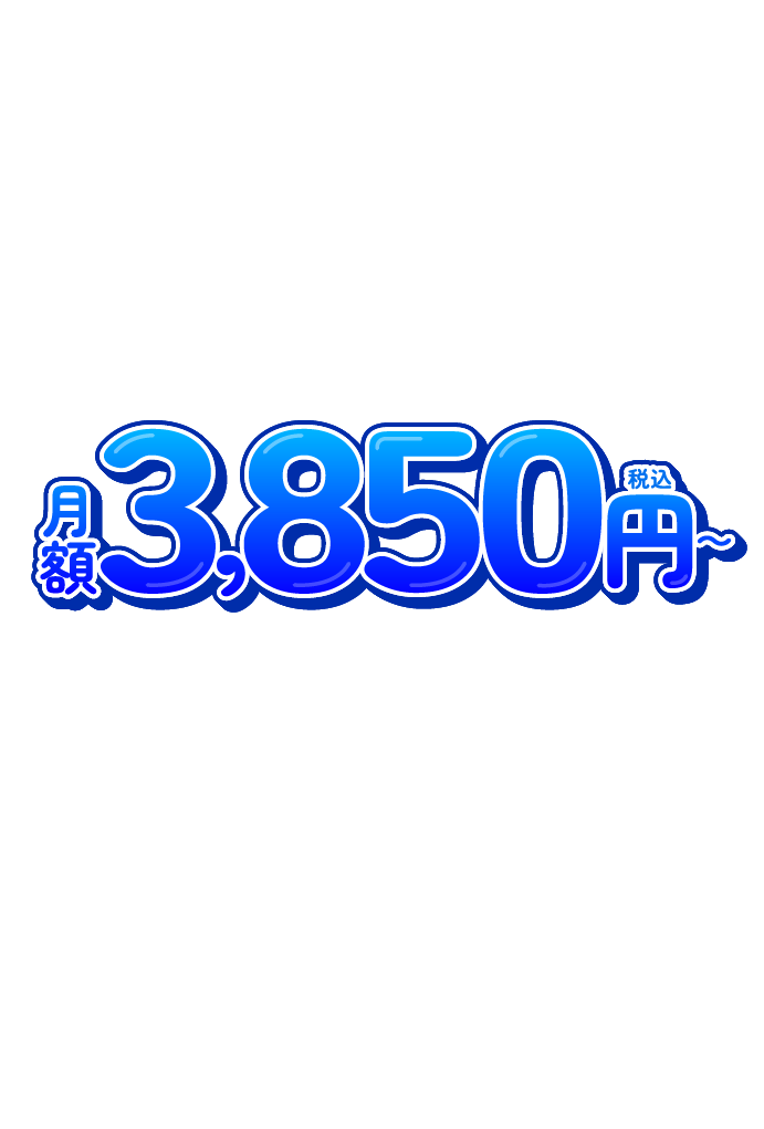 月額3,850円（税込）～