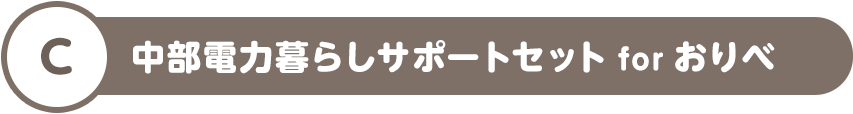 C 中部電力暮らしサポートセット for おりべ